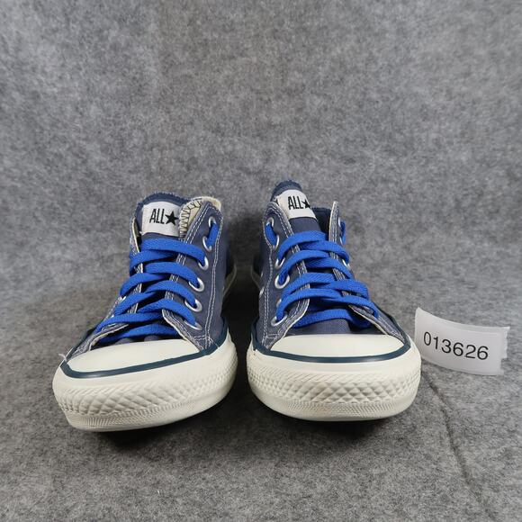 Converse Shoes Womens 7 Casual Sneakers All Star Low Lace Up Trainer Canvas Blue - Picture 2 of 13